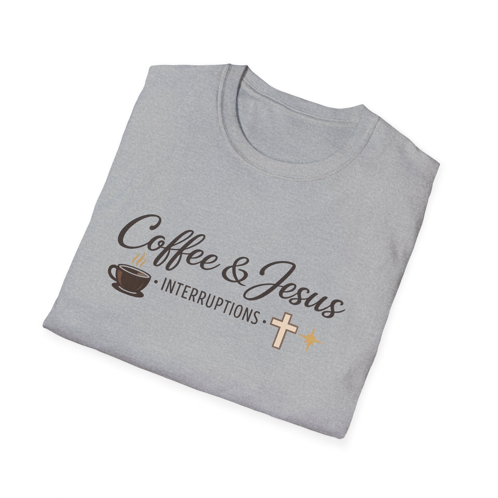 Signature 'Coffee and Jesus Interruptions' Softstyle T-Shirt