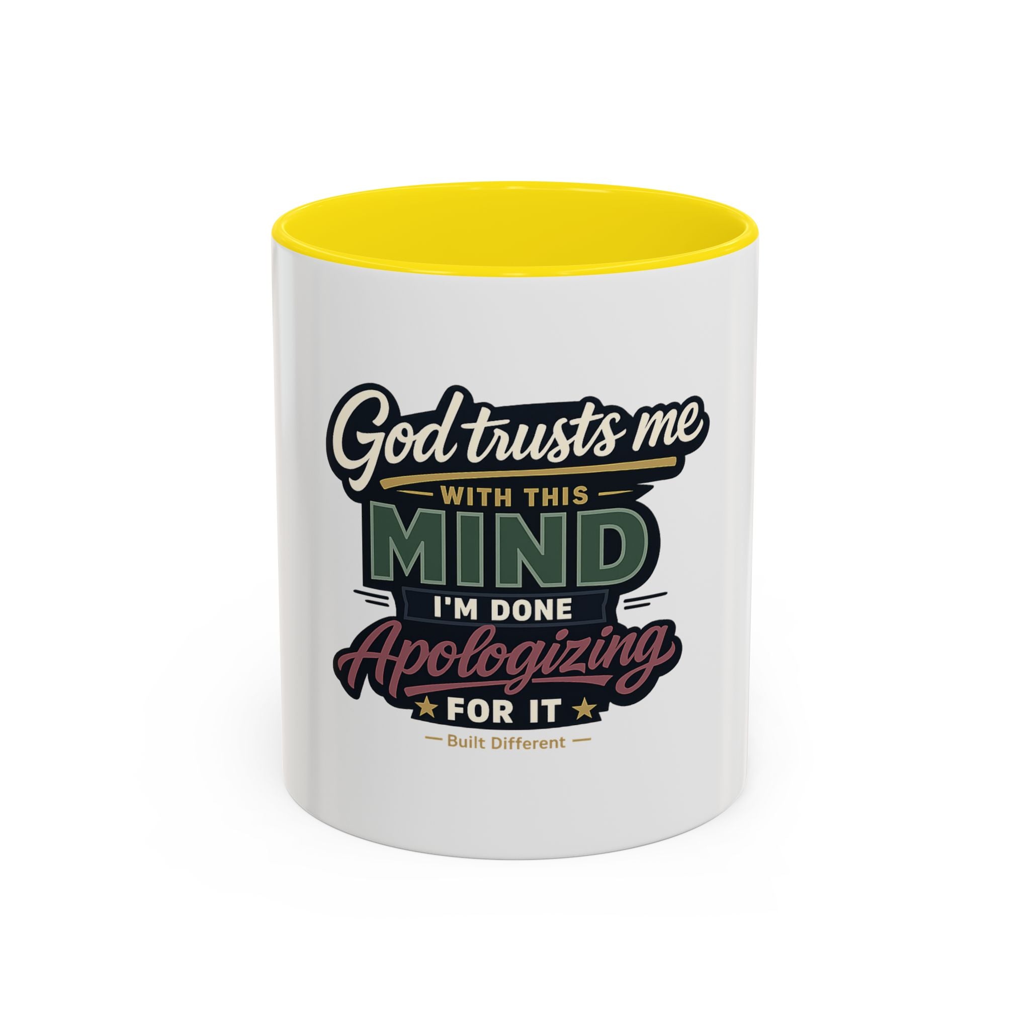 'God Trusts Me' Accent Coffee Mug
