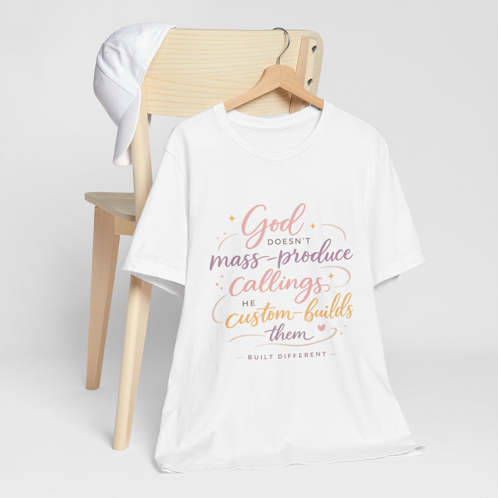 'God Doesn't Mass Produce' Jersey Short Sleeve Tee
