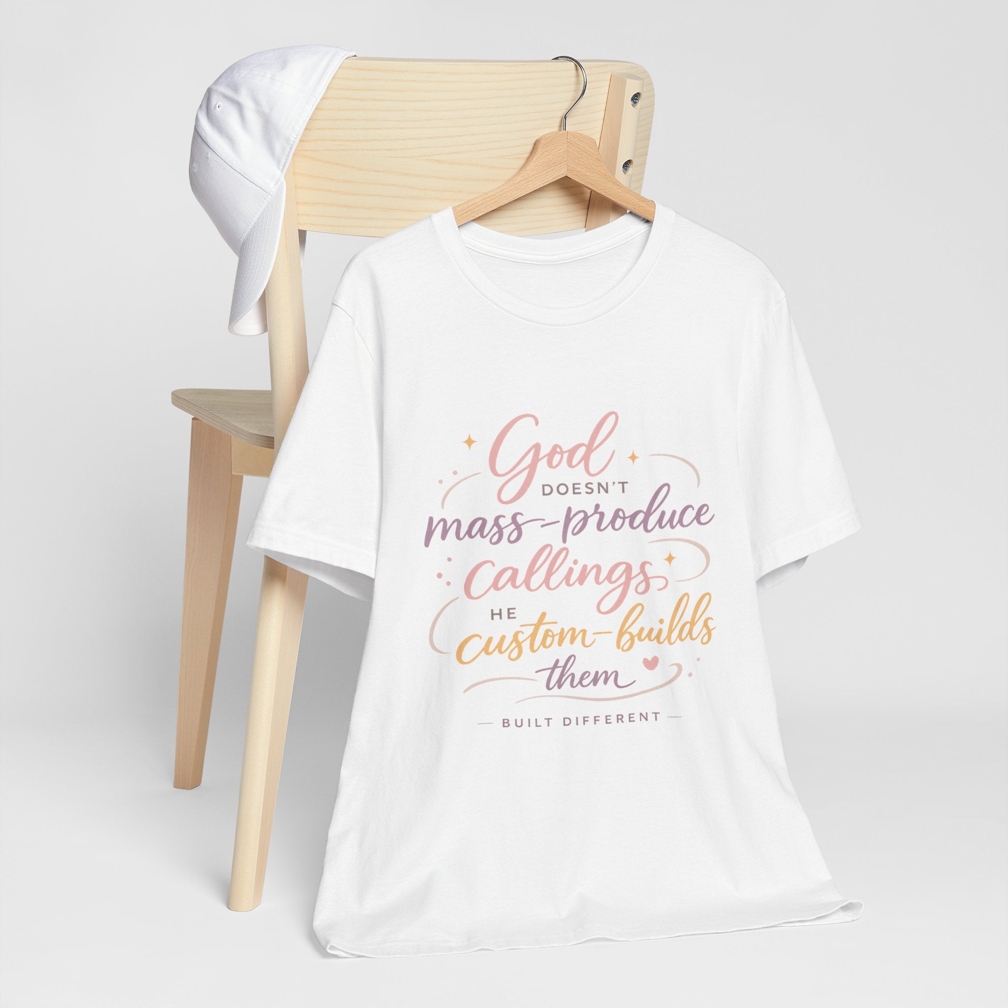 'God Doesn't Mass Produce' Jersey Short Sleeve Tee