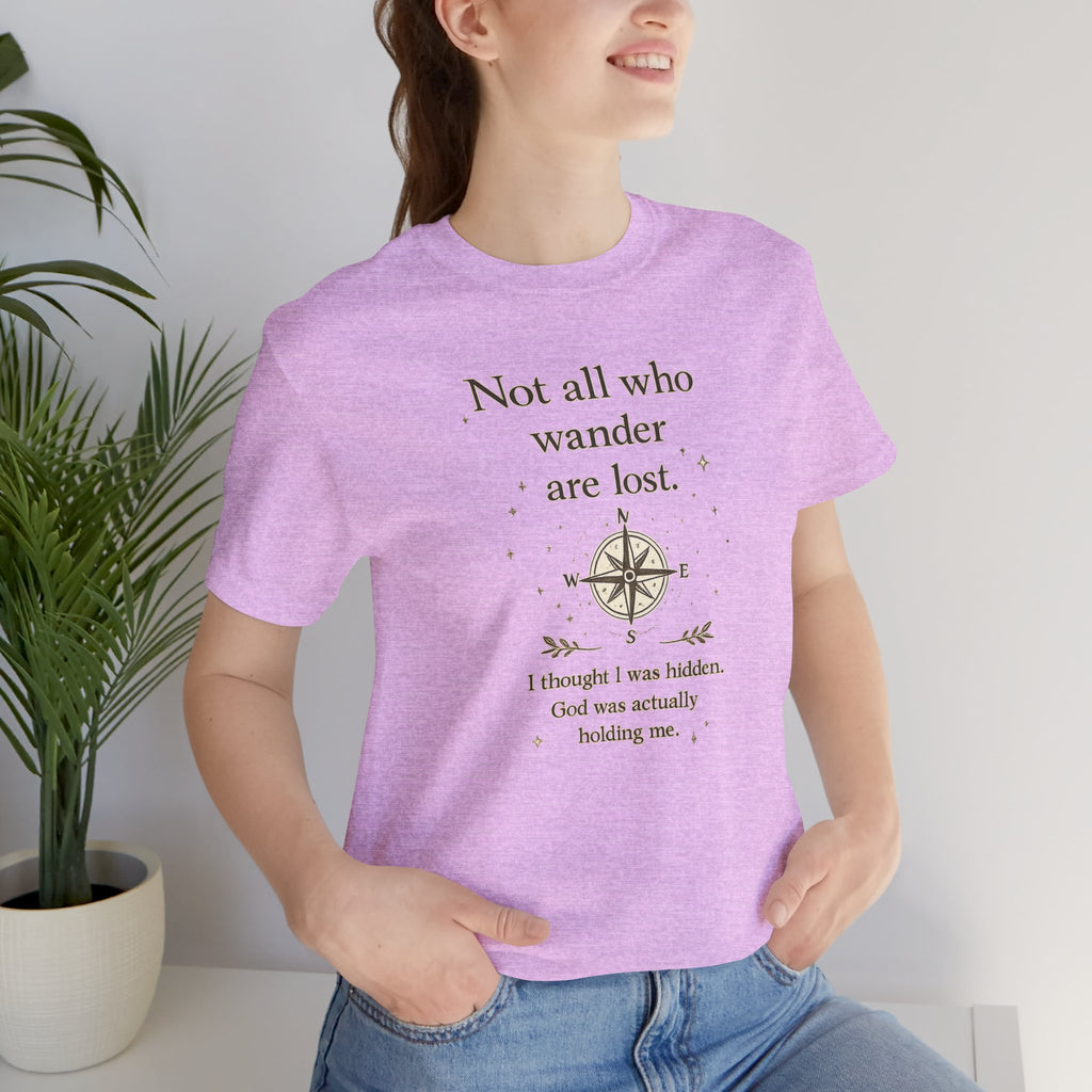 'Not All Who Wander Are Lost' Jersey Short Sleeve Tee
