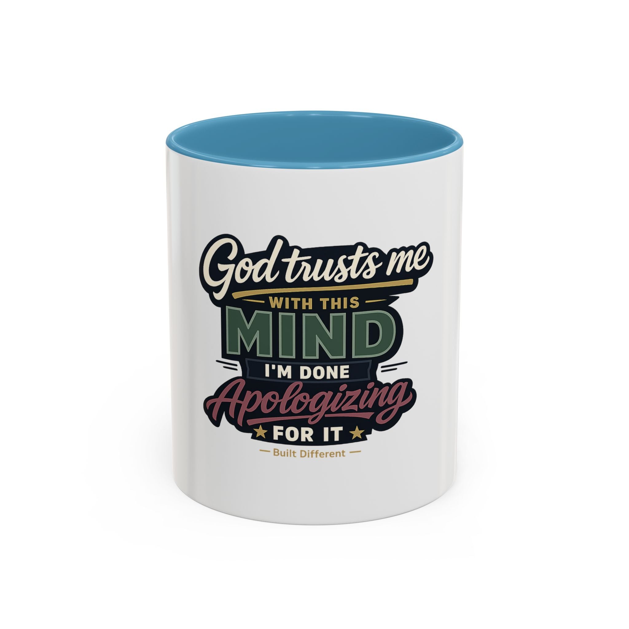 'God Trusts Me' Accent Coffee Mug