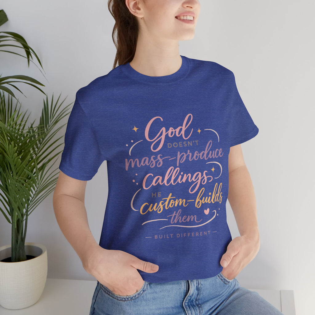 'God Doesn't Mass Produce' Jersey Short Sleeve Tee