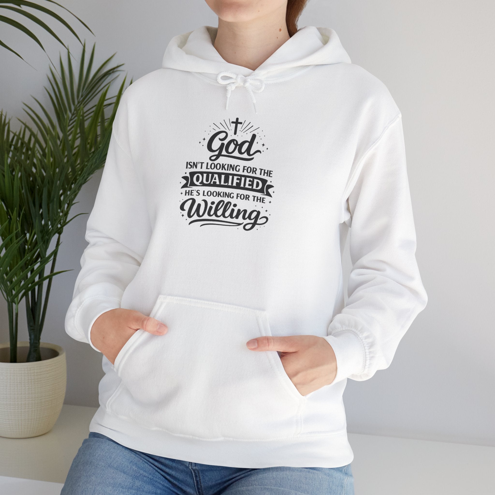 'God Isn't Looking For' Heavy Blend Hooded Sweatshirt