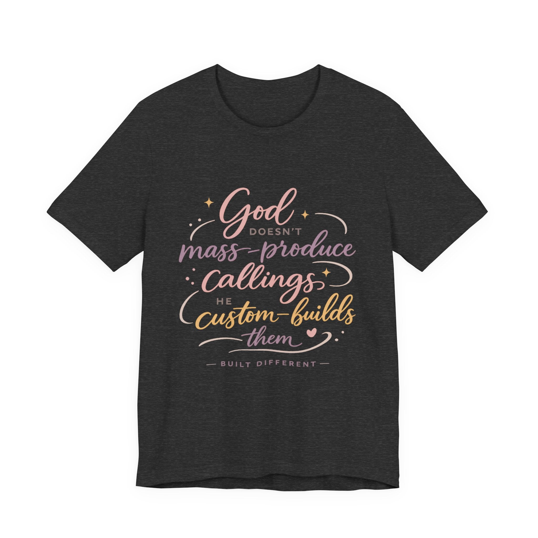 'God Doesn't Mass Produce' Jersey Short Sleeve Tee