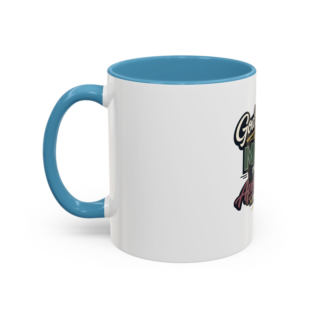 'God Trusts Me' Accent Coffee Mug