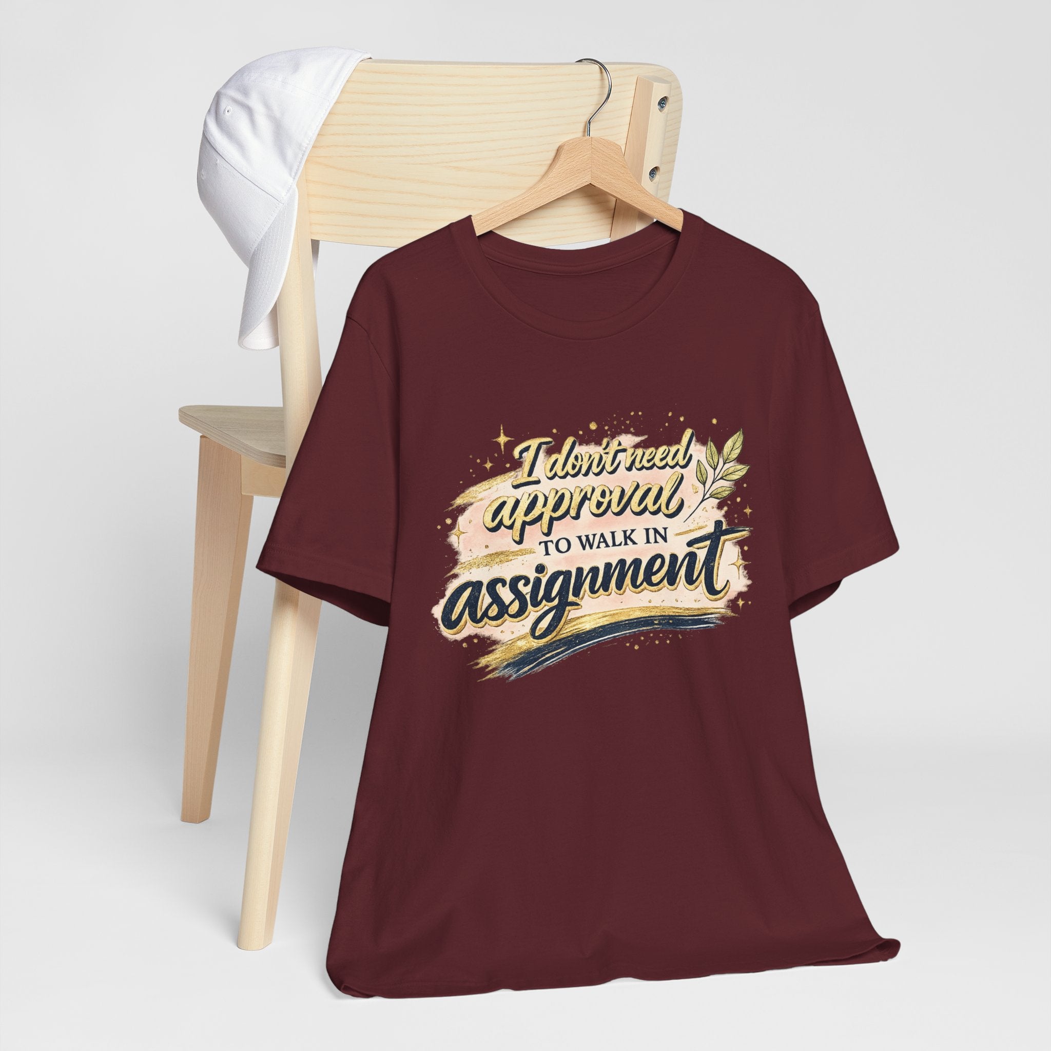 'I Don't Need Approval' Jersey Short Sleeve Tee
