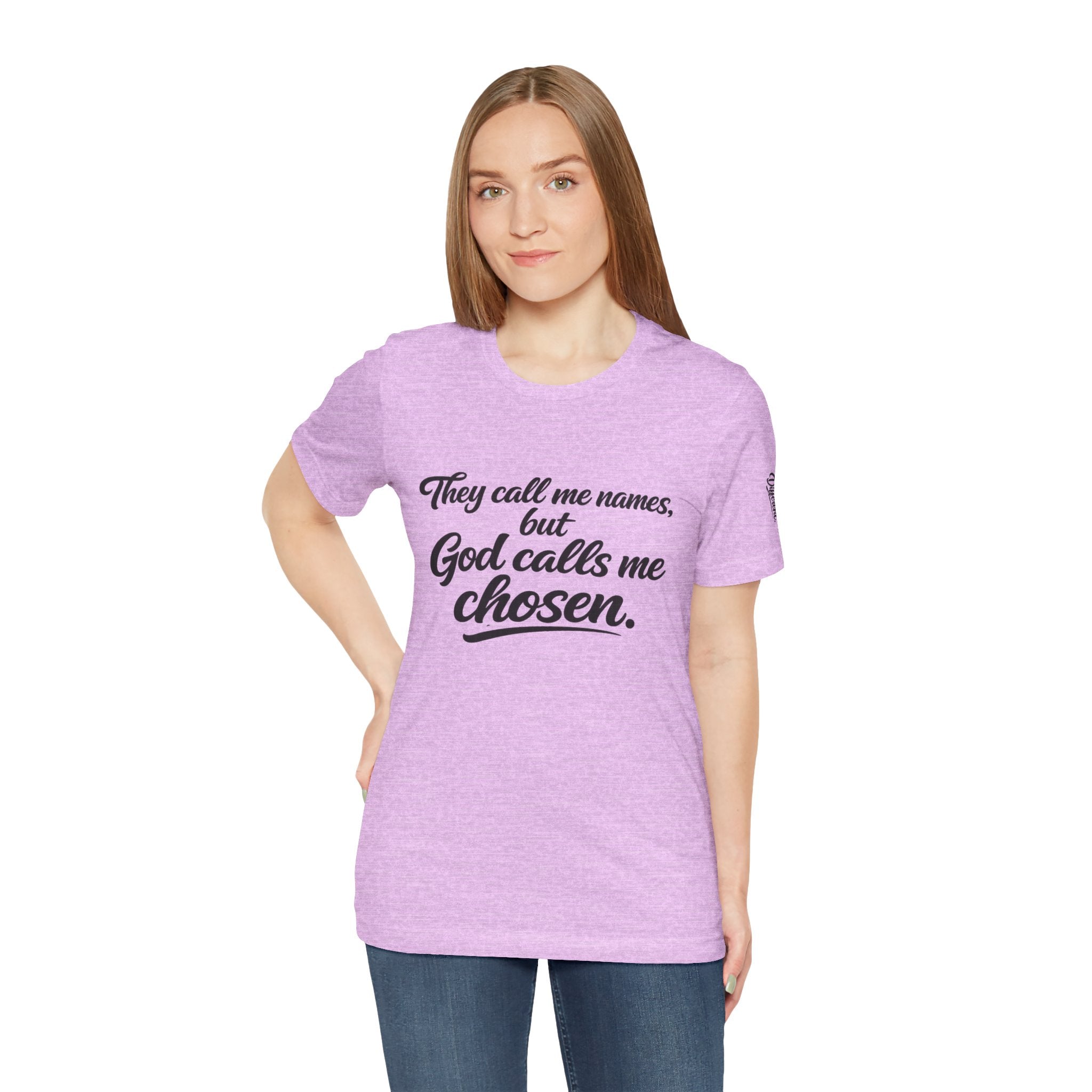 'God Calls Me Chosen'  Short Sleeve Tee