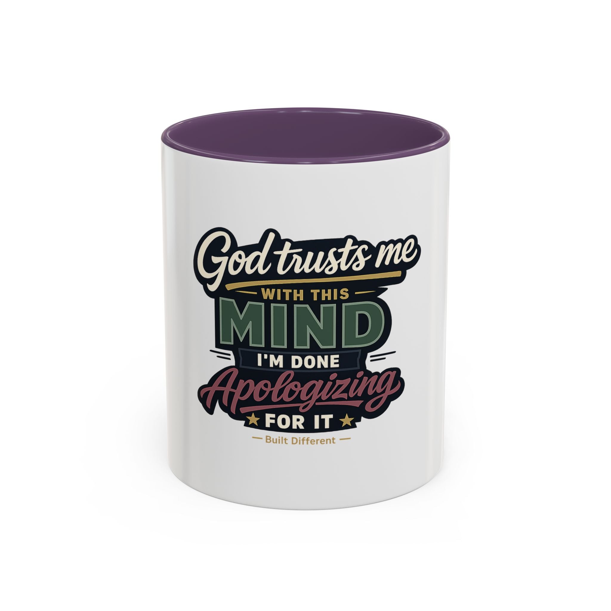 'God Trusts Me' Accent Coffee Mug