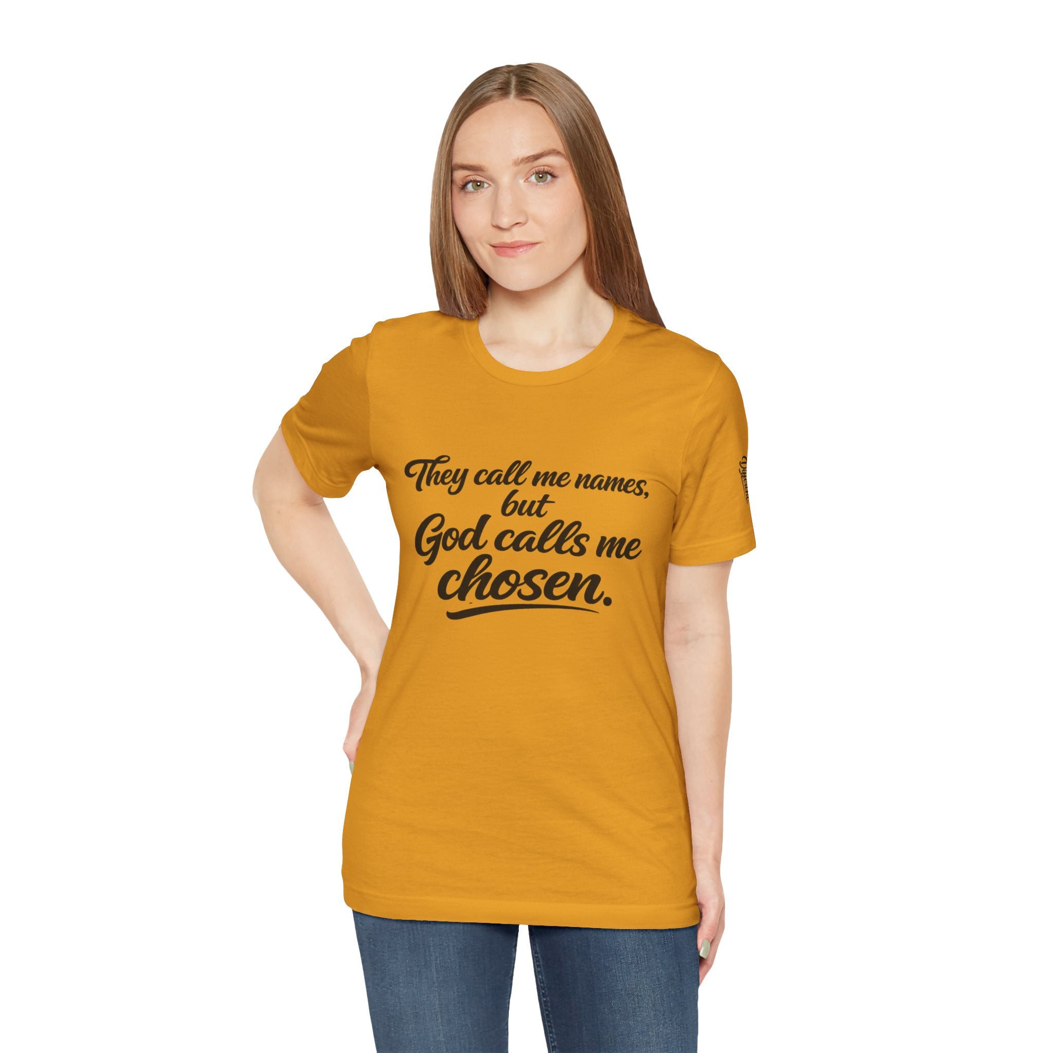 'God Calls Me Chosen'  Short Sleeve Tee