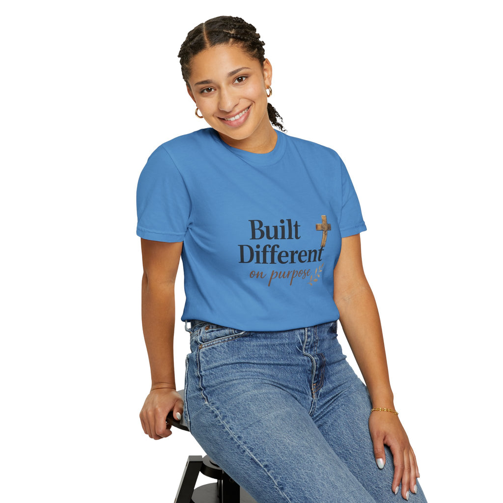 'Built Different on Purpose' Garment-Dyed T-shirt