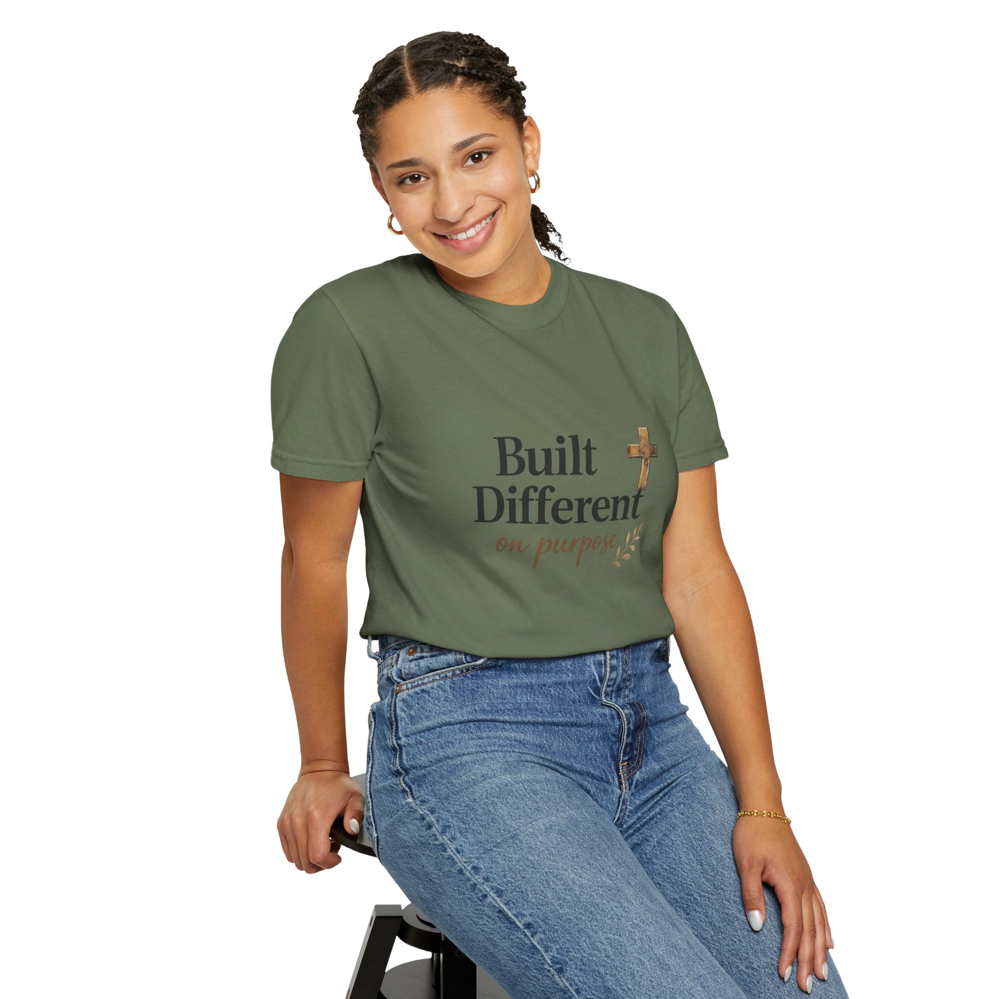 'Built Different on Purpose' Garment-Dyed T-shirt