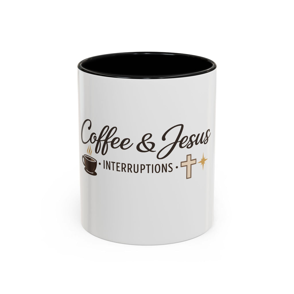 Signature 'Coffee & Jesus Interruptions' Accent Coffee Mug