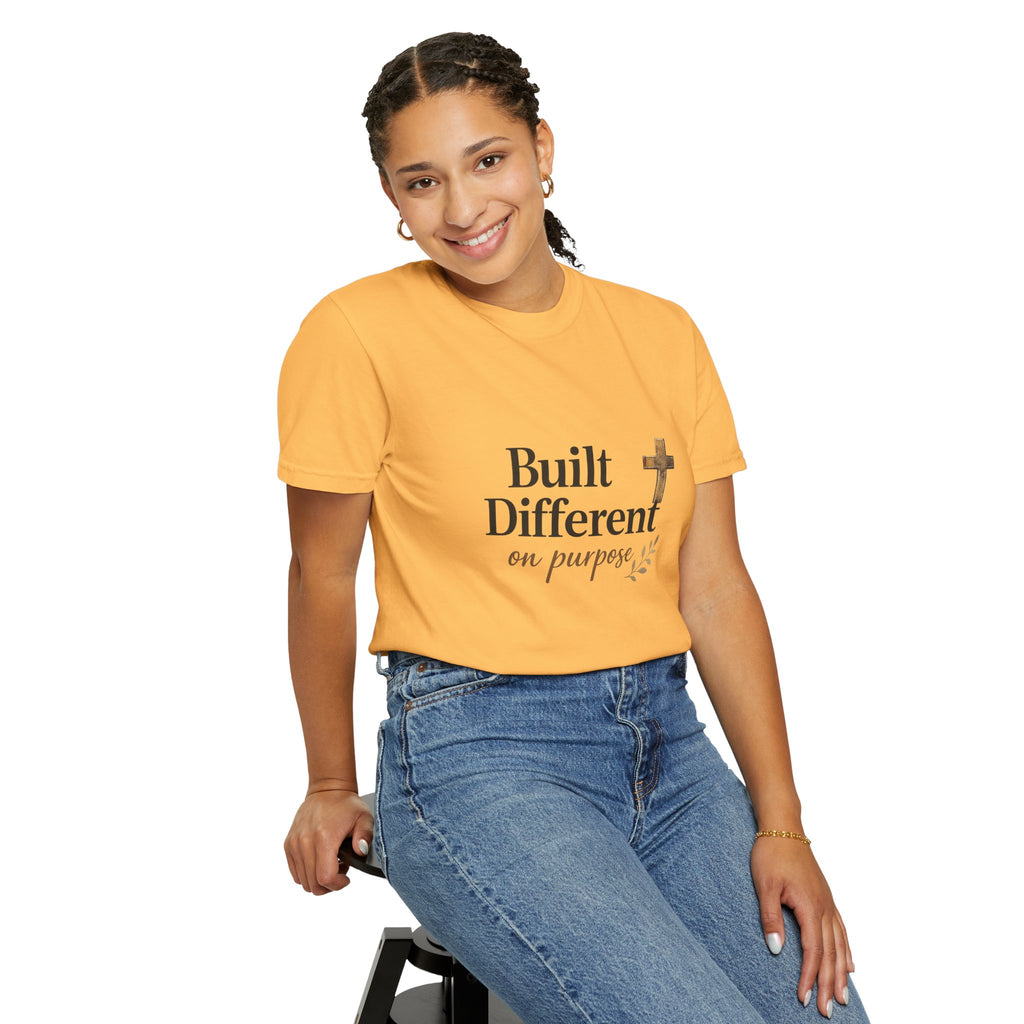 'Built Different on Purpose' Garment-Dyed T-shirt