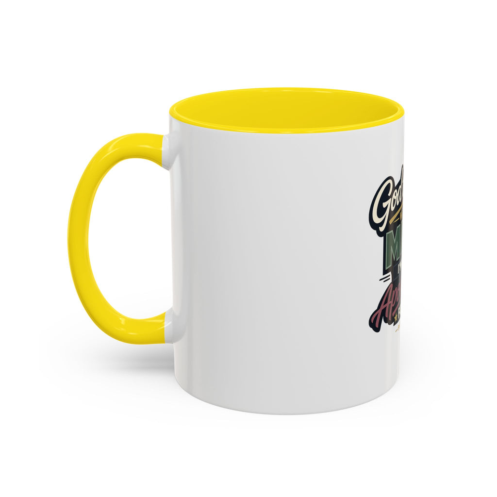 'God Trusts Me' Accent Coffee Mug