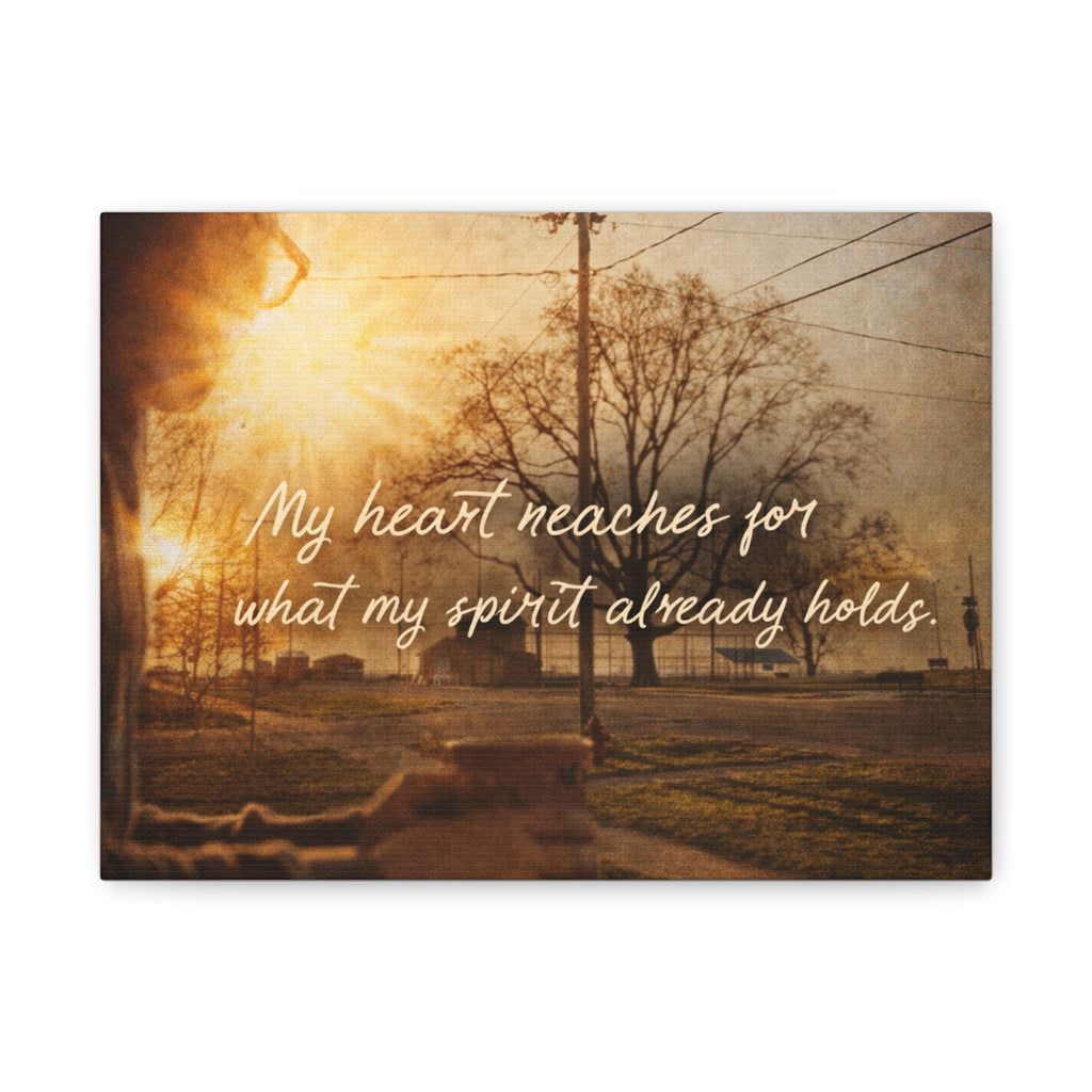 'My Heart Reaches' Matte Canvas, Stretched
