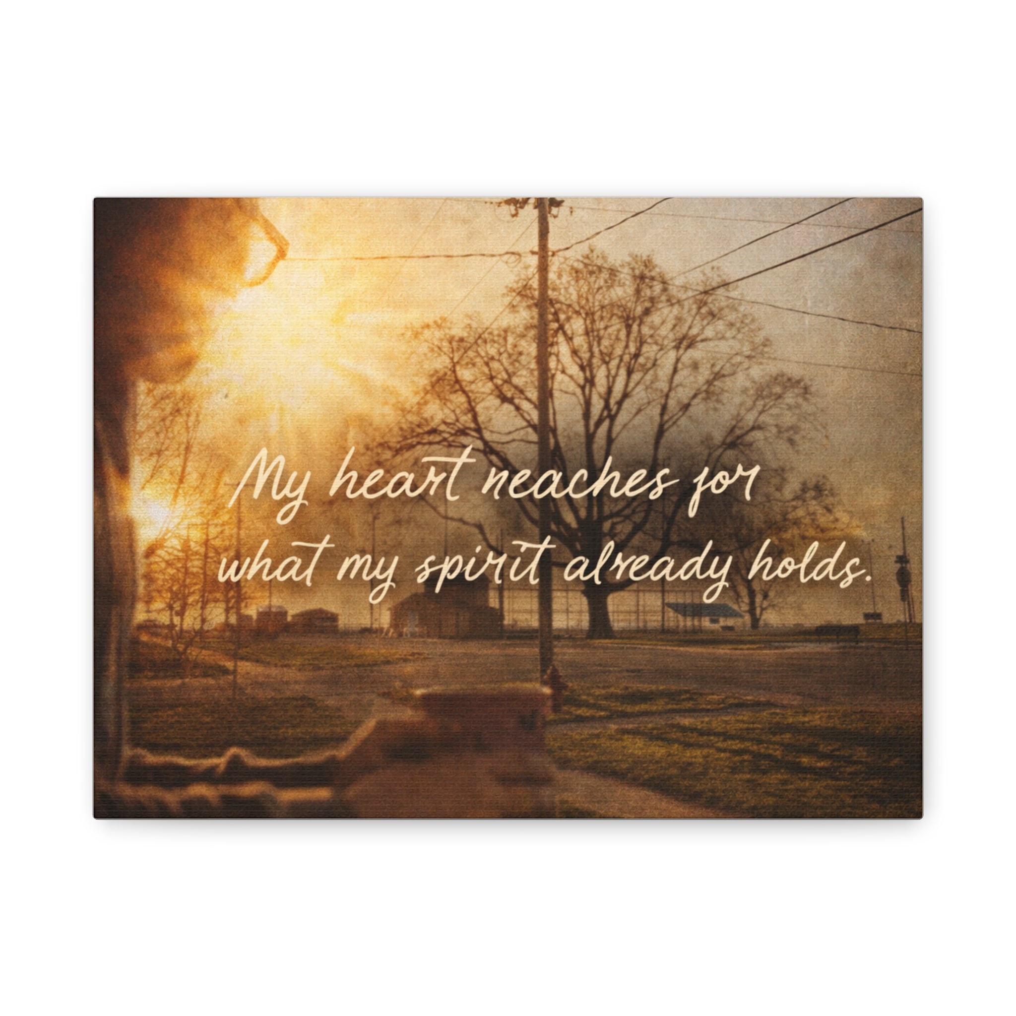 'My Heart Reaches' Matte Canvas, Stretched