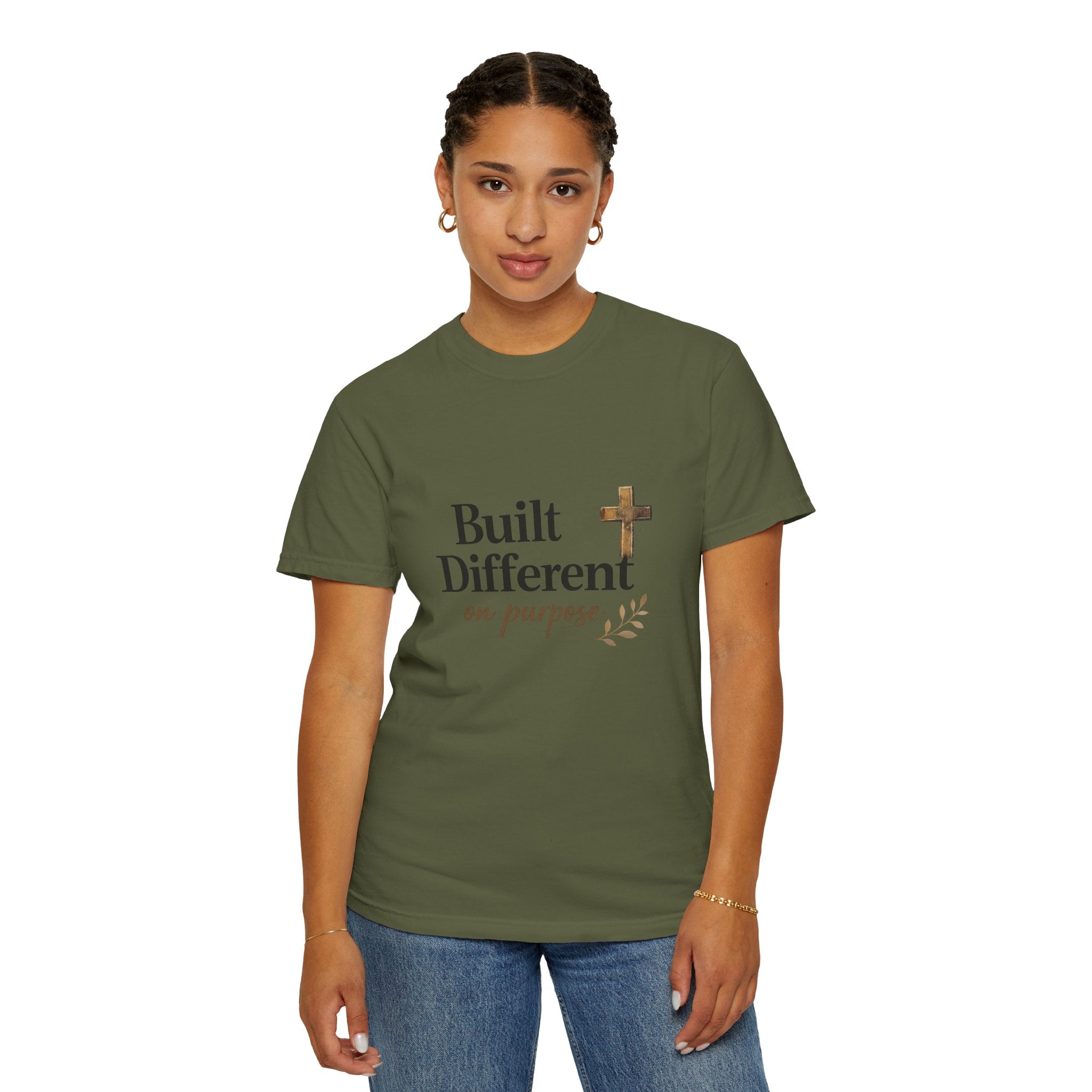 'Built Different on Purpose' Garment-Dyed T-shirt