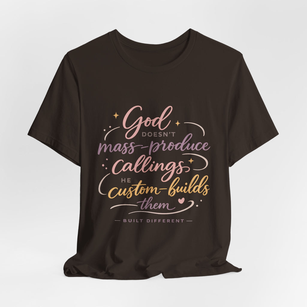 'God Doesn't Mass Produce' Jersey Short Sleeve Tee